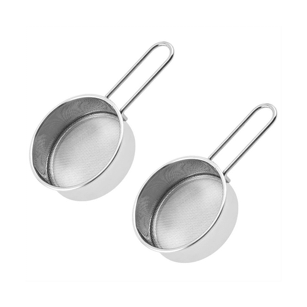 ckepdyeh Stainless Steel Flour Sieve Handheld Small Sieve Household