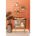 thumbnail image 7 of ANTIQUE BRASS AND GLASS TWO DOOR CABINET, 7 of 7