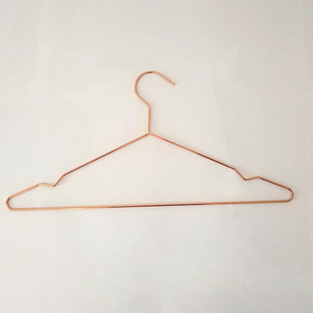 Phenofice Clothes Hangers Metal Rose Gold 1Set 16.5x7.9in