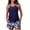 #69Royal Blue, variant on Summer Mae Blouson Tankini Swimsuits for Women 2026 Tummy Control Two Piece Bathing Suits with Sporty Pockets Swim Shorts Black L