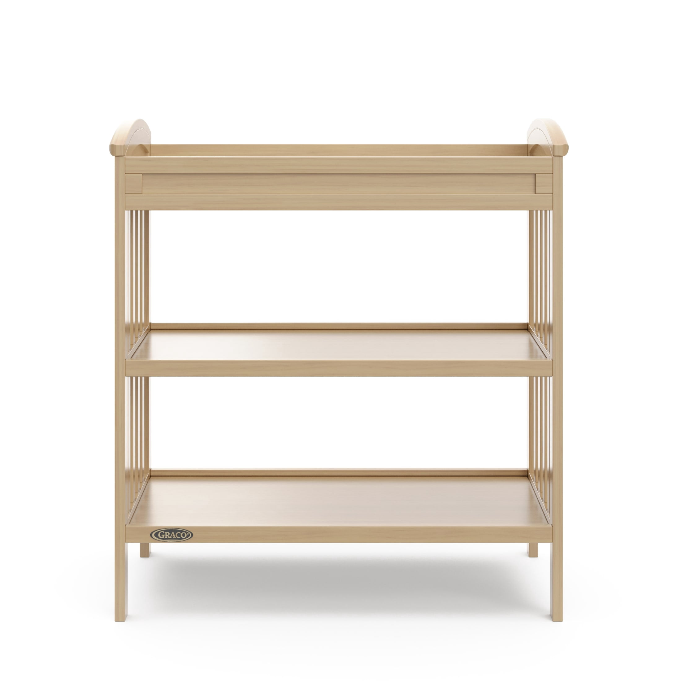 Graco Benton Infant Changing Table with Bonus Water-Resistant Changing Pad, Driftwood
