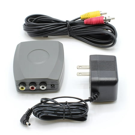 RCA / Composite A/V to RF / Coax / Coaxial Converter - RF Modulator - Converts Signals from Xbox/PS4/PS3/PC/Laptop/TV/STB/VHS/VCR/Camera/DVD/Blu-ray Player to NTSC TV/V - Kit