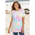 thumbnail image 2 of Woman Within Plus Size Perfect Printed Short-Sleeve Crewneck Tee, 2 of 6