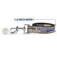 thumbnail image 5 of Buckle-Down Pet Leash, Dog Leash, Sauce Typography Collage Tan White Blue, 4 Feet Long 1.0 Inch Wide, 5 of 6