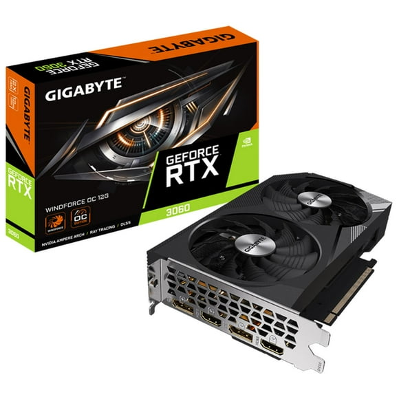 Tarjeta de Video GIGABYTE GeForce RTX 3060 WINDFORCE OC 12G GDDR6 GV-N3060WF2OC-12GD