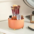 thumbnail image 6 of PONPRNGY 360 Rotating Makeup Organizer Cosmetic Storage Tray with Compartment Makeup Brush Lip Gloss Organizer Case Bathroom Cabinet Vanity Desktop, 6 of 6