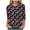 Black, variant on Fashion Women Tops Butterfly Floral Print 3/4 Sleeve Tshirt, Casual Crew Neck Blouse Cute Summer Loose Fit Tunic for Women (Black, S)