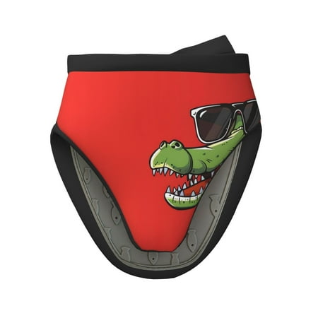 

Qekee Cool Crocodile With Sunglasses Print Non-Slip Mini Oven Mitt Silicone Oven Mitts Heat Resistant Kitchen Mittens Pinch Mitts Cooking Mitts