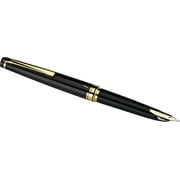 Pilot E95s Fountain Pen, Black Barrel with Gold Accents, Blue, Extra Fine.