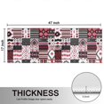thumbnail image 5 of Kitchen Rugs Sets Of 2,Red Ethnic Geometric Patchwork Pattern Anti Fatigue Kitchen Mat Rugs Non Slip Washable,Decorative Kitchen Floor Mats for Kitchen,Sink,Laundry,17"X47", 5 of 5