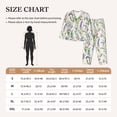 thumbnail image 4 of Pajama Sets for Women 2 Pcs, Wisteria flower Button Down Long Sleeve Sleepwear Lounge PJ Sets, 4 of 6