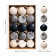 thumbnail image 6 of 15‑Pack Plastic Christmas Hanging Ball Ornaments, durable reusable baubles with lanyards, fit christmas tree, wreath, indoor wall and every‑kind of seasonal home festive decoration, 6 of 9