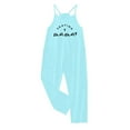 thumbnail image 3 of Pants for Girls Casual V Strap Romper Solid Color Loose Casual Romper Pocket Activewear, 3 of 3