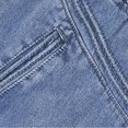 thumbnail image 6 of Ashirexll Jean Skirt, Long Flowy Skirts for Women, Fashion Cowboy Comfortable Stretch Plus Size Skirt with Buttons Light Blue L, 6 of 7