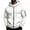 Light Gray, variant on IAJDKMEK Men's Multi-Pocket Zip Up Hoodie - Lightweight Jacket for Sports, also Works as a Cozy Sweatshirt for Everyday Wear, Travel Friendly