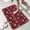 Christmas Plaid Snowflakes, variant on Bath Mat 29.5"x17",Turquoise Grey Abstract Art Painting Slim Low-Profile Fast Drying Super Absorbent Bathroom Rug with Non-Slip Backing,Easy-Clean Modern Floor Mat for Tub,Shower,or Entryway