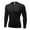 Black, variant on Men's Compression Long Sleeve Shirts, Cool Dry Sport Workout Underwear Shirt Athletic Baselayer Running Tops