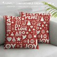 Erxjss T&H XHome Throw Pillow Covers Christmas Peace and Love Joy Words