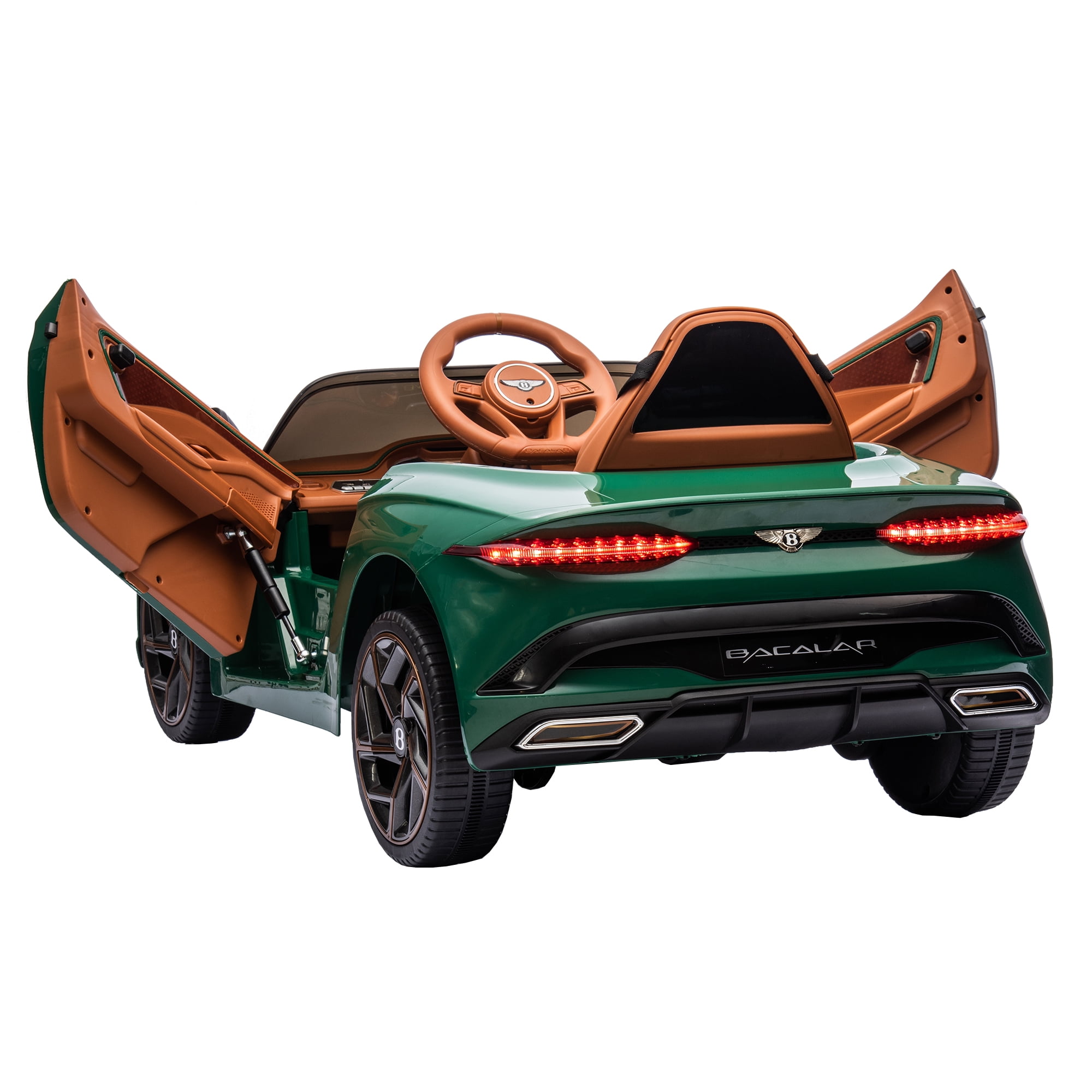 CIPACHO 12 V Licensed Bentley Mulsanne Kids Electric Ride On Cars 4 Wheels Battery Powered Sports Car Toy, Parents Control, Sound System, LED Headlights, Green CIPACHO 12 V Licensed Bentley Mulsanne Kids Electric Ride On Cars 4 Wheels Battery Powered Sports Car Toy, Parents Control, Sound System, LED Headlights, Green