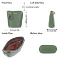 thumbnail image 5 of Sishka Womens   Olive Genuine Leather Ladies Bags – Chic Crossbody Organizer with Sleek Shoulder Sling Design, Perfect for Daily Use & Travel, 5 of 11