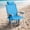Blue, variant on Portable Adjustable 5-Position Lightweight Aluminum Beach Chair with Storage, Mint Green