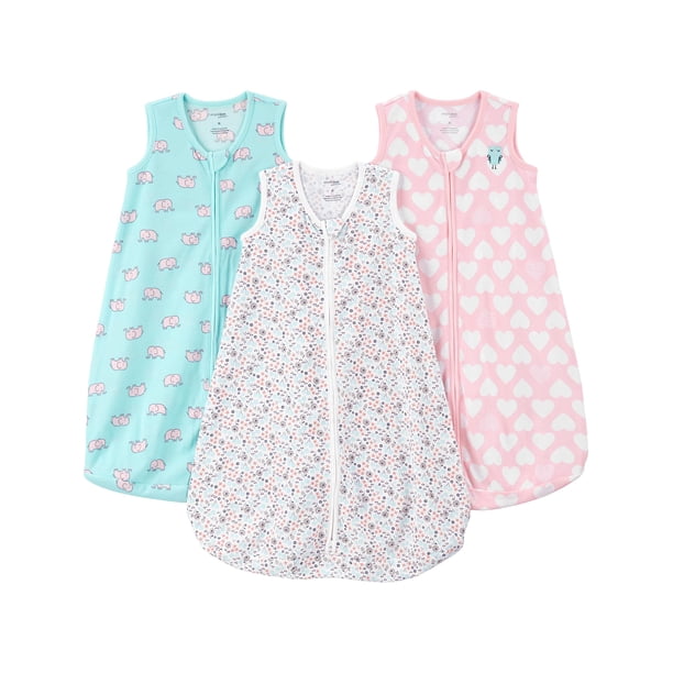 Mantas para bebé tipo poncho Simple Joys by Carter's para niñas, paquete de 3