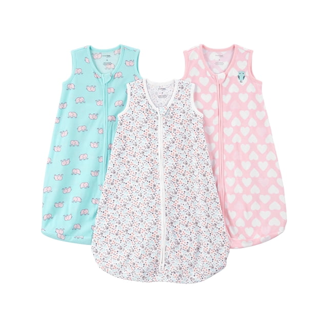 Mantas para bebé tipo poncho Simple Joys by Carter's para niñas, paquete de 3