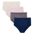thumbnail image 1 of Fruit Of The Loom Women's 4 Pack Breathable Brief, Assorted, Large/7, 1 of 4
