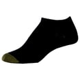 thumbnail image 5 of GOLD TOE 6 Pack Black Solid Cushioned Athletic No Show Socks 6-9, 5 of 7