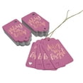thumbnail image 3 of Inkdotpot Rose Gold Foil Paper Hang Tags Merry And Bright Christmas Favor Tags 100 Pieces, 3 of 6