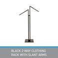 thumbnail image 7 of SSWBasics Black 2-Way Clothing Rack with Slant Arms, 7 of 7