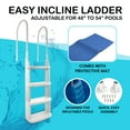thumbnail image 2 of Main Access 200200 Easy Incline Above Ground In-Pool Swimming Pool Ladder w/ Mat, 2 of 8