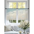 thumbnail image 4 of Blue Coastal Crabs Sheer Curtains 45 Inch Length 2 Panels Set, Summer Beach Ocean Abstract Art Voile Window Treatment Rod Pocket Small Kitchen Curtains Drapes for Bedroom 52"x45"x2, 4 of 7