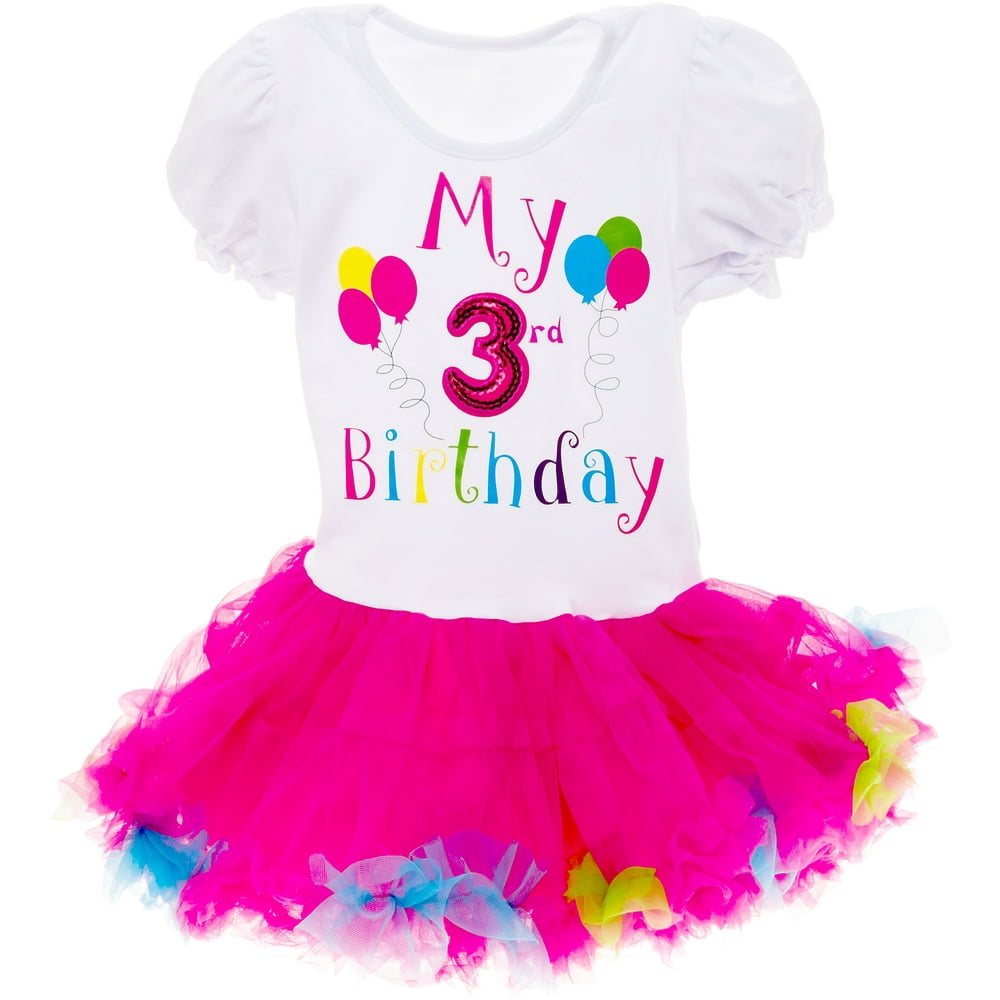 Silver Lilly Baby Girls Birthday Outfit Its My Birthday Printed