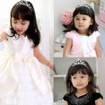 thumbnail image 5 of Tiaras y coronas para niña Tiara de princesa plateada con diamantes de imitación, corona para fiesta de cumpleaños, tiaras de vestir con cristales, tocado para mujeres y niñas, WZ-1512R, 5 of 5