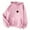 Pink, variant on QUINDOS Womens Hoodies Womens Sweatshirts Plus Size Casual Long Sleeve Crew Neck Graphic Pullover Tops