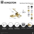 thumbnail image 4 of Kingston Brass KTTALS7 Tudor Side Mount Toilet Tank Lever in Brushed Brass, 4 of 5