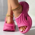 thumbnail image 4 of Mepaouo Womens Recovery Sandals Arch Support Chunky Orthotic Sport Slides Thick Shower Beach Slippers, 4 of 6