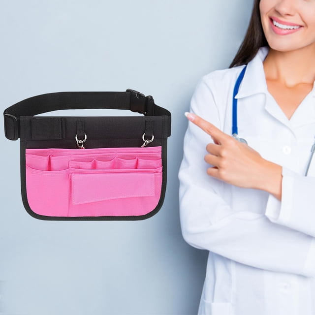 Bolsa de enfermeras, riñonera ajustable, estuche de trabajo para accesorios, herramienta, Kit de interior Rosa Hugo enfermera cinturón de hombro