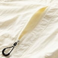 thumbnail image 7 of Men's Lightweight Windbreaker Jacket with Zipper Pocket Casual Zip Up Jackets with Hooded Beige, 7 of 7