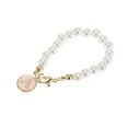 thumbnail image 5 of Unique Bargains 1 Pc Round Letter A Water Cup Pendant Pink Alloy Imitation Pearl, 5 of 5