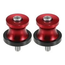 Unique Bargains 1 Pair Swingarm Spools, CNC Swing Arm Spools Slider Stand Universal for Motorcycle Durable Aluminum Alloy Red 6mm