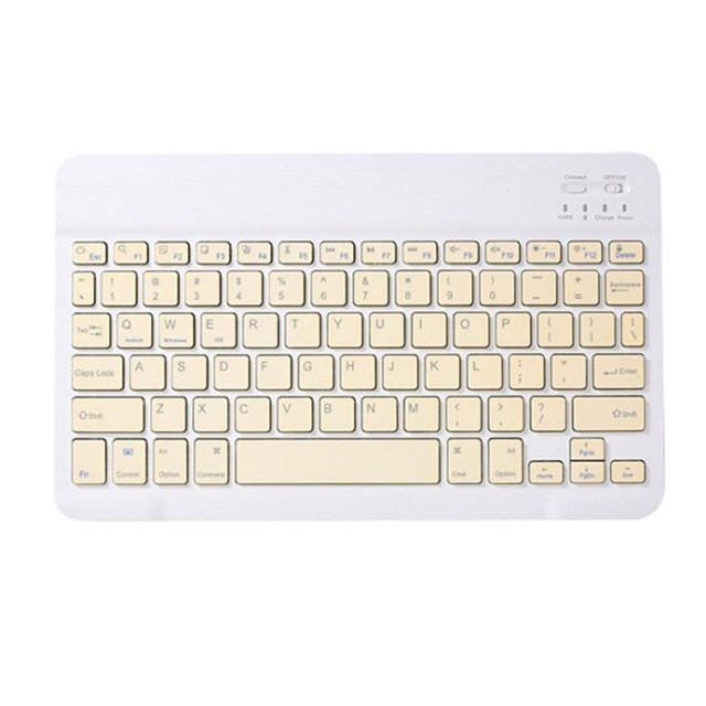 CAROOTU Clavier Sans Fil Compatible Bluetooth Ensemble Souris Léger Portable pour IOS Android Téléphone Tablette