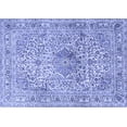 thumbnail image 1 of Ahgly Company Indoor Rectangle Medallion Blue Traditional Area Rugs, 7' x 9', 1 of 4