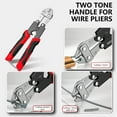 thumbnail image 2 of Yammee Compact 8Inch Wire Rope Cutter with Nonslip Grip Mini Bolt Cutter Chain Lock Scissors Pliers for Electricians Tool, 2 of 7