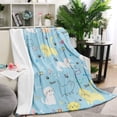 thumbnail image 3 of Kainsy Cat Fleece Throw Blanket for Women Toddler Cat Gifts Idea for Cat Lovers Cute Cat Meow Print Blankets for Kids Soft Flannel Fleece Blanket for Couch Lightweight All Season(40"x50"), 3 of 8