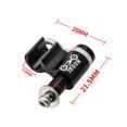thumbnail image 2 of 5 piezas/juego de clip adaptador de carcasa de cable de freno hidráulico de bicicleta MTB (negro), 2 of 6