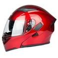 thumbnail image 5 of Full Face Motorcycle Helmet Dual Visor Sun Shield Flip up Modular Motocross DOT Approved Helmets, 5 of 7