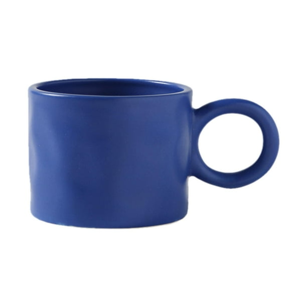 Taza nórdica Gran pendiente Taza arrugadora Superficie Azul Gloria Taza de café