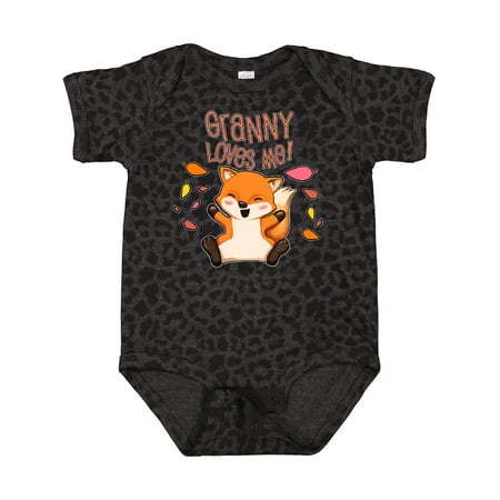 

Inktastic Granny Loves Me!- Cute Baby Fox Gift Baby Boy or Baby Girl Bodysuit